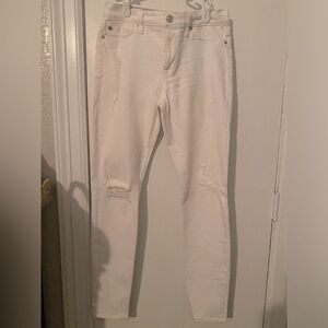 Hudson super cool white jeans